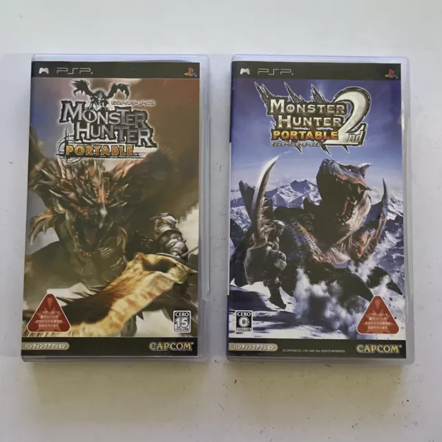 Monster Hunter Portable 1 + 2nd - Sony PSP JAPAN Game Complete