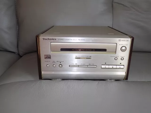 Technics Stereo Cassette Deck RS-HD70 Unit Only UNTESTED Sold as PARTS