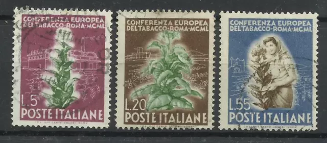 Repubblica 1950 Conferenza Europea del Tabacco serie completa usata (577)