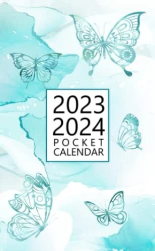POCKET CALENDAR 2023-2024 For Purse: Small Size Monthly Planner | 24