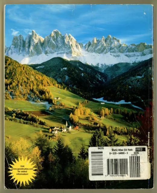 Rand McNally Goode's World Atlas, 20th Edition (2000) - 370 Page Softcover Book! 2