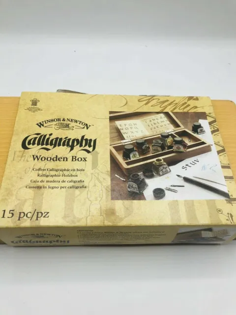 Winsor & Newton Calligraphy 1190193 Wooden Box 15 Pz