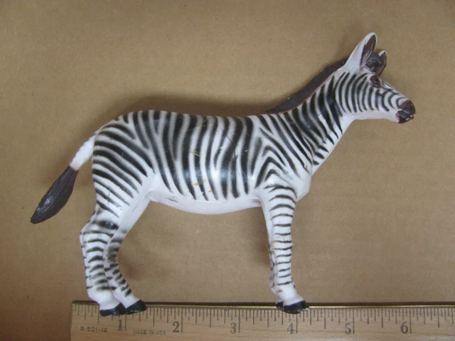 AAA Vintage Zebra Toy Animal Replica Prop Model Figure Figurine