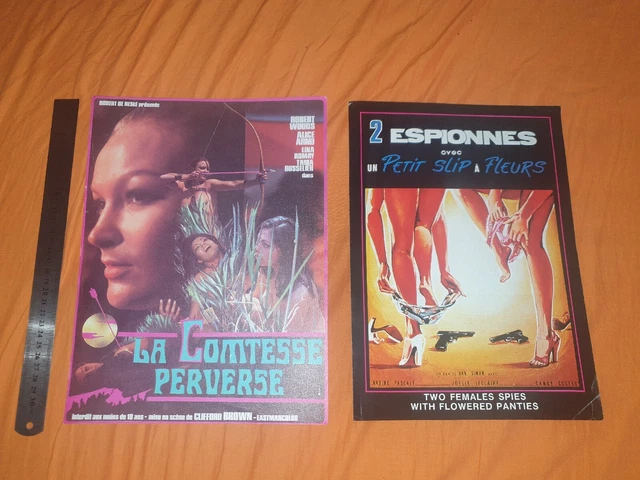 Jess Franco - Countess Perverse - 2 Female Spies Flowered Panties - Mini Poster