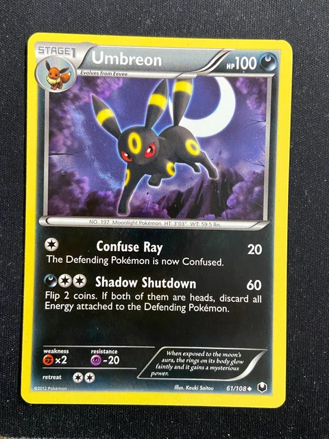 Umbreon - 61/108 Dark Explorers (Pokemon) Non Holo - LP