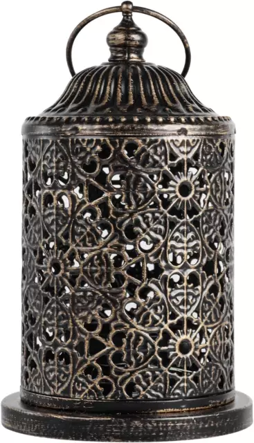 Decorative Candle Lantern Antique Hollow Metal Candle Holder Vintage Hanging