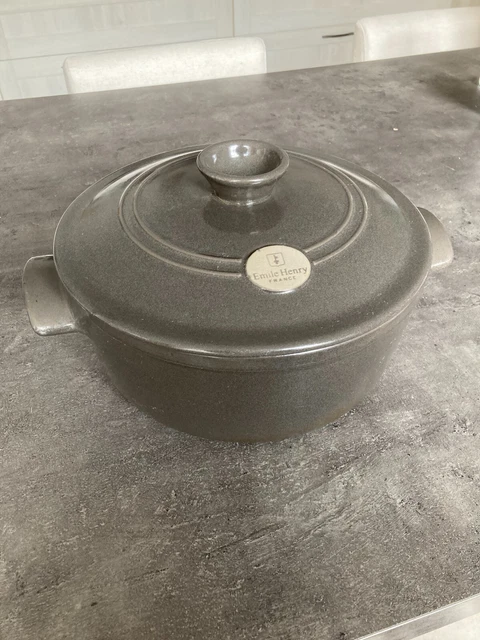 Cocotte Ronde Emile Henry FLAME - Céramique - 26 Cm - Induction - Occasion