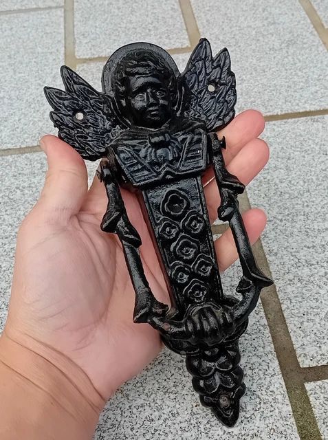 Ancien Heurtoir de Porte en fer forgé frappe porte