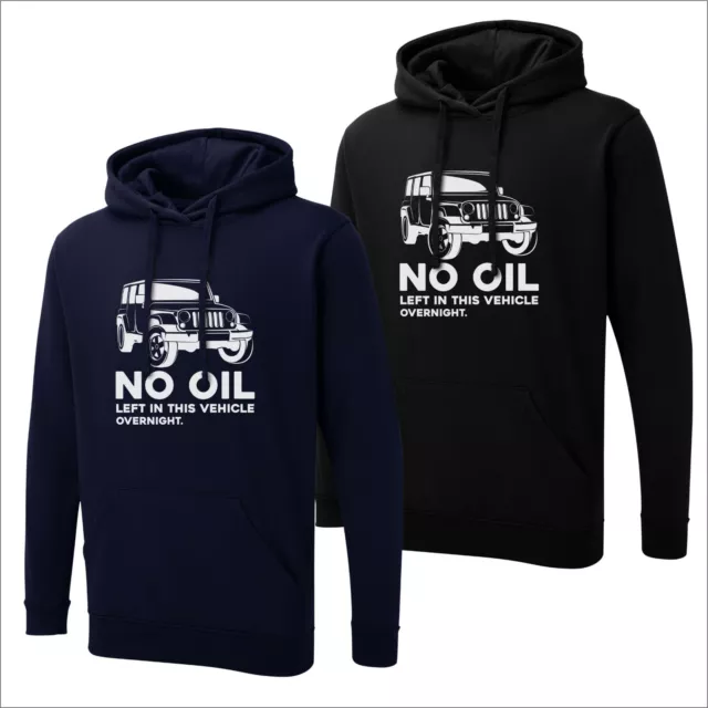 Printed No Oil Left In This 4x4 Overnight Land Off Roader Rover Driver Hoodie