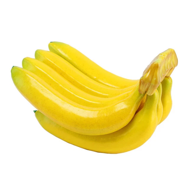 Fascio banane modello frutta accessori banana artificiale decorazioni gialle