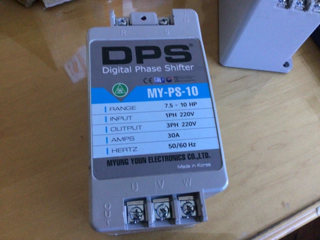 Digital Phase Shifter MY-PS-10 Single Phase to 3 Phase Converter  7.5-10HP  30A
