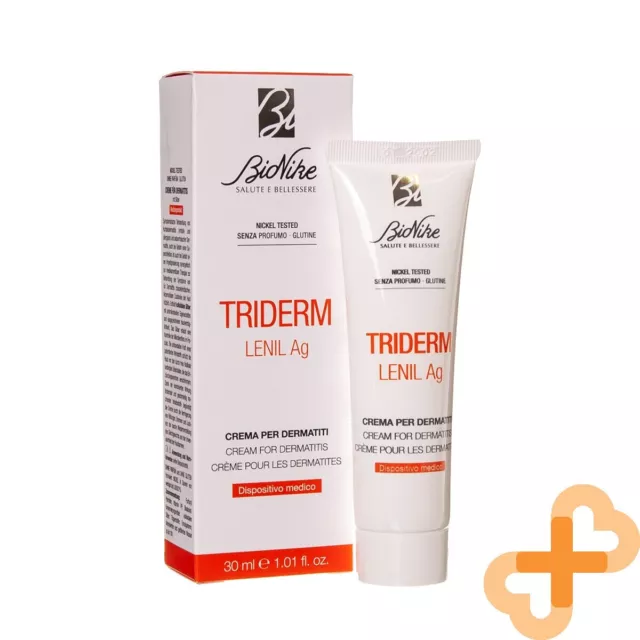 BioNike Triderm Lenil Ag Crème Avec Argent pour Peau Touchés Par Dermatite 30 ML