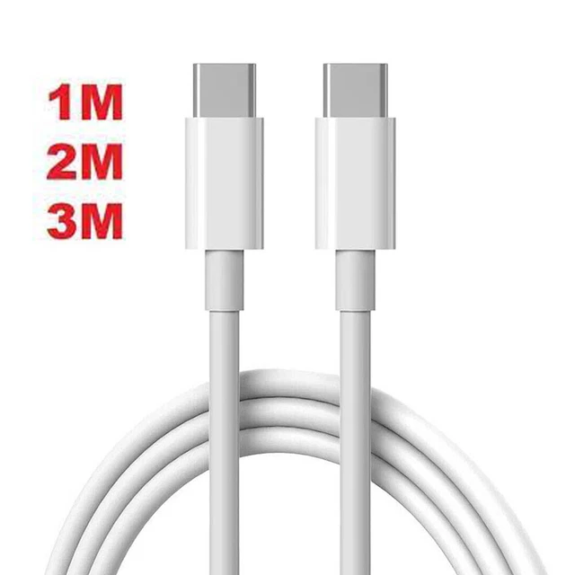 USB C To USB C Fast Charger PD 100W Dual Type C Charging Data Sync USB Cable