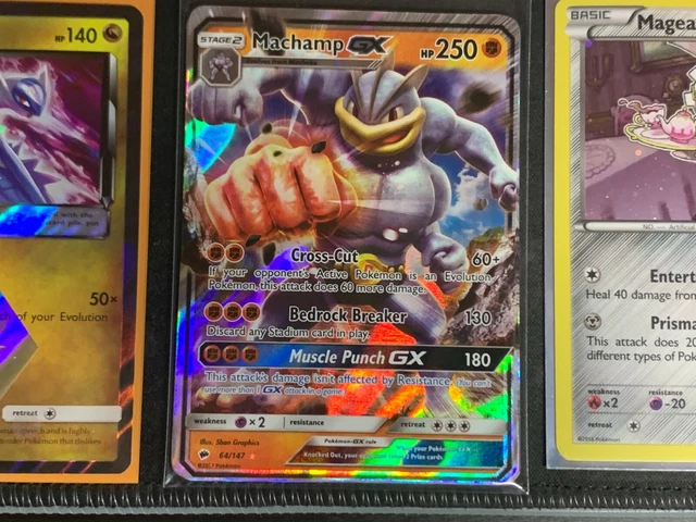 Pokemon Machamp GX - Ultra Rare - Burning Shadows 64/147 (NM)