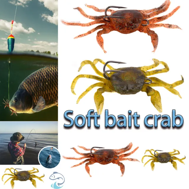5X SAVAGE GEAR Saltwater 3D Manic Crab Lures Bass Cod Sea Fishing