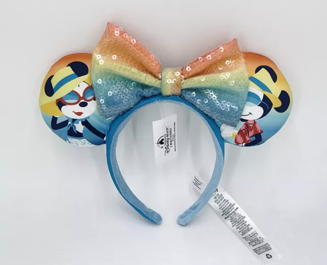 Mickey diadema sombrero Minnie Mouse orejas línea de crucero parques de Disney niños regalo 2022