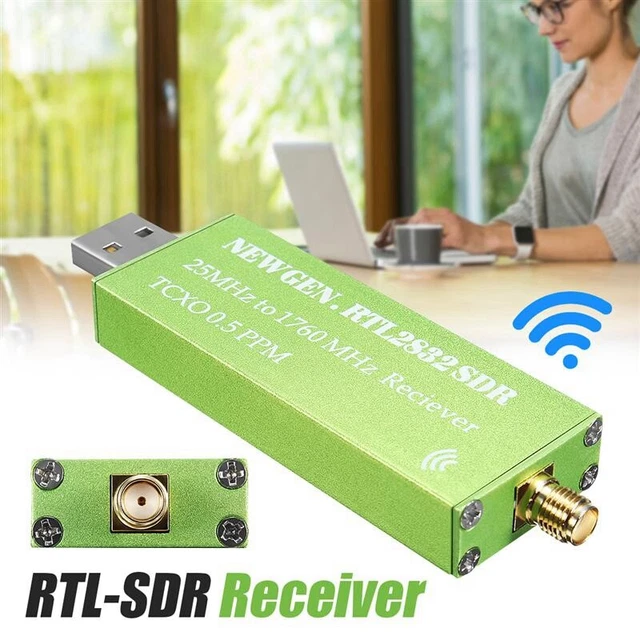 Adattatore USB RTL-SDR RTL2832U + R820T2 + 1 ppm TCXO - sintonizzatore-chiavetta-ricevitore A8U1