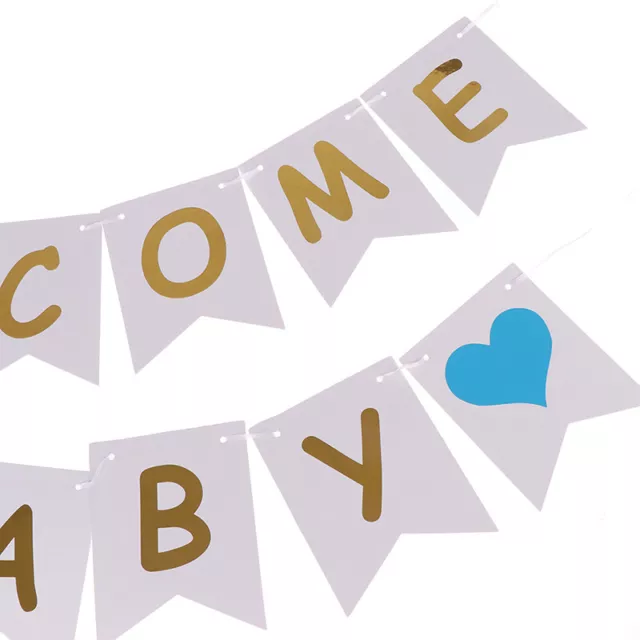 Decorazione compleanno striscioni di benvenuto bambino bandiere di carta striscioni baby showerAGAH