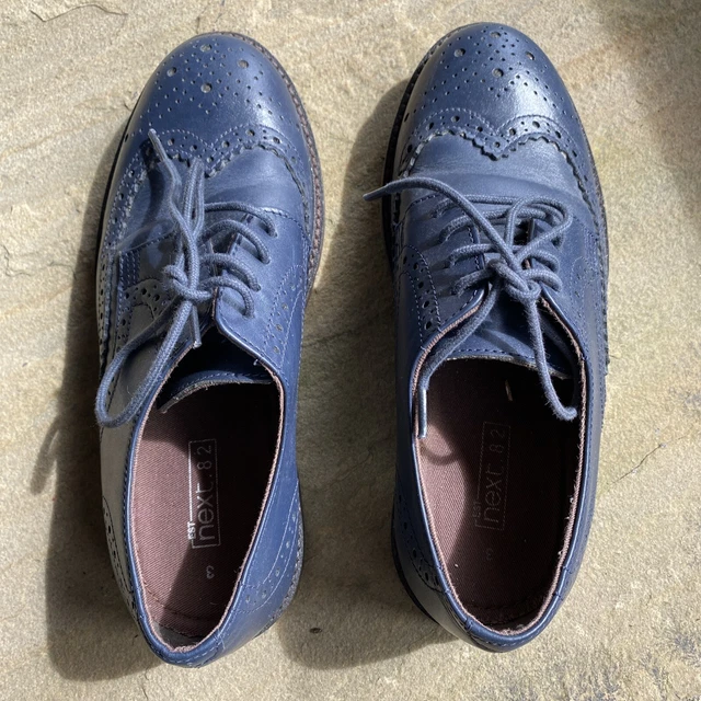 BOYS NEXT LEATHER Brogue Smart Casual Shoes Size 3 15.00 PicClick UK
