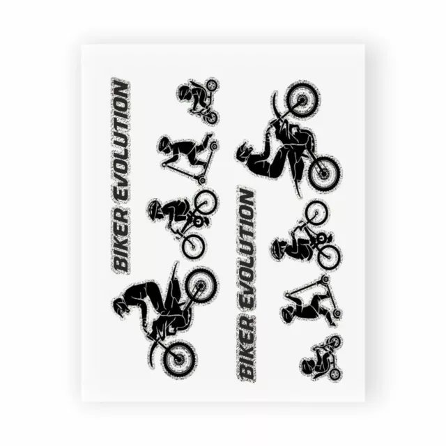 Adhésifs Stickers Evolution Biker Cross