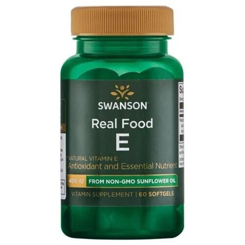 Swanson Véritable Nourriture E 400iu 60 Gélule Vitamine De Tournesol Huile ,Cœur