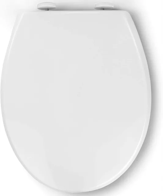 F9 Toilettendeckel WC Sitz mit Absenkautomatik Quick-Release Funktion Weiß