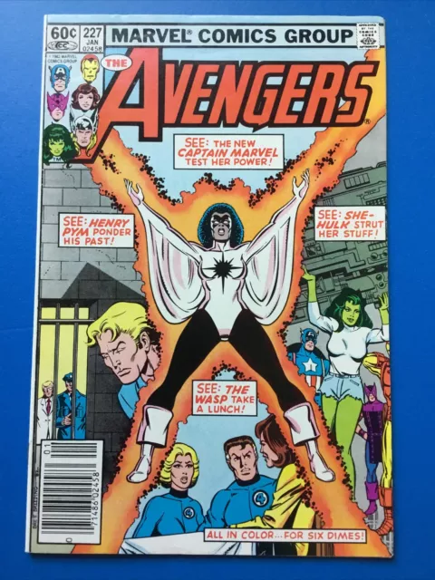 The Avengers #227 Newsstand Jan 1983 2nd Monica Rambeau MCU Marvel