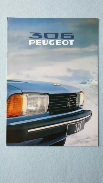 Peugeot 305 GL GR SR car brochure sales catalogue April 1978 MINT P