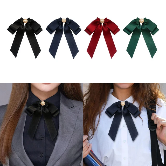 Broche Nœud Papillon Perles Et Strass - épingle De Sûreté - Décoration élégante Pour Robe, Chemise, Cadeau Femme