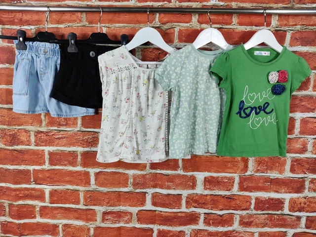 Girls Bundle Age 3-4 Years Zara Next M&Co Denim Skirt Shorts Topt-Shirt 104Cm