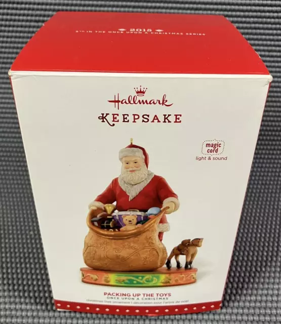 2015 Hallmark Keepsake Packing Up The Toys Once Upon a Christmas New in Box NIB