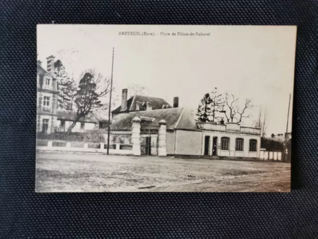 CPA 27 BRETEUIL - Place de Pillon-de-Buhorel