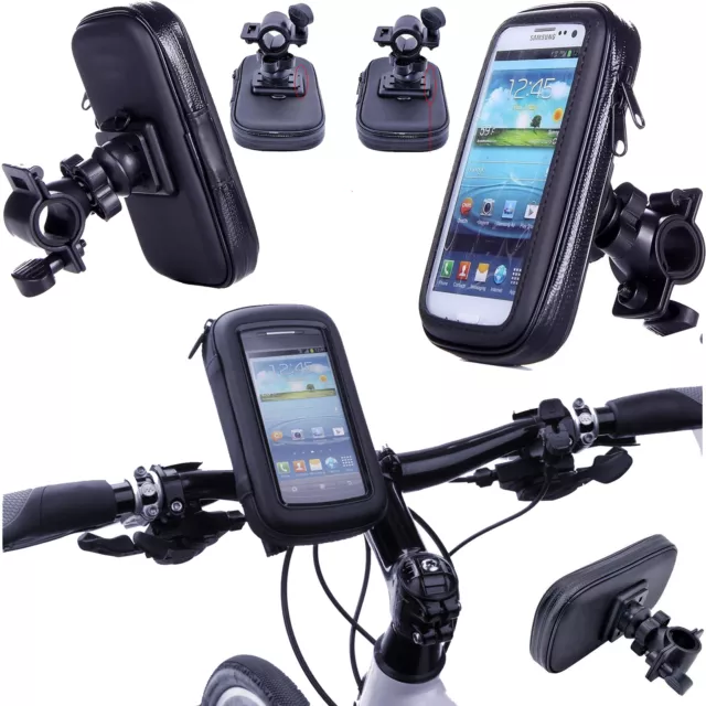 360° Waterproof Bike Mount Holder Case Bicycle Cover for Various Mobile Phone's