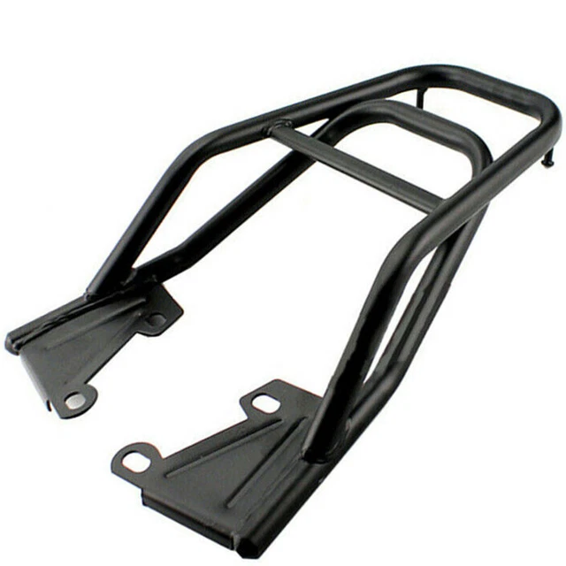 Black Luggage Rack Tool Box Bracket Seat Extension For Motorcycle Modification