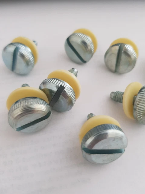Lot De 6 Rondelles Noires En Nylon Pour Vis De Capot MBK Motobécane - 15mm, Neuf
