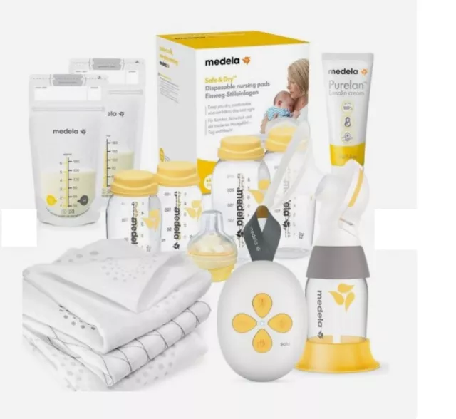 Medela Calma Bouteille, Brusternährungsset, Personalfit Flexible Brusthauben,