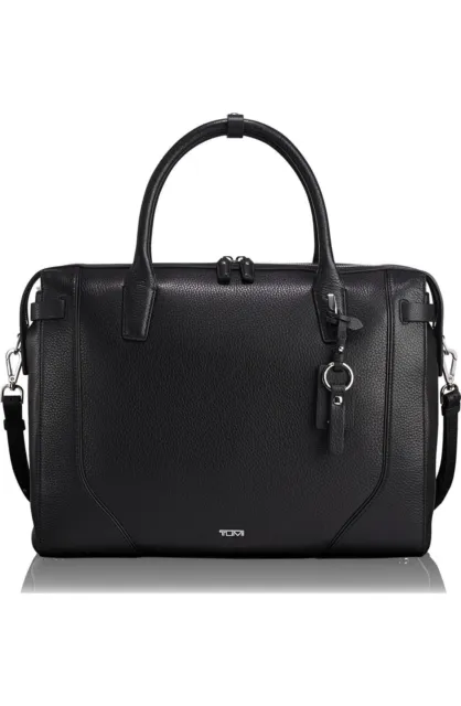 NEW Tumi Stanton Irina Laptop Commuter Briefcase - Black Leather
