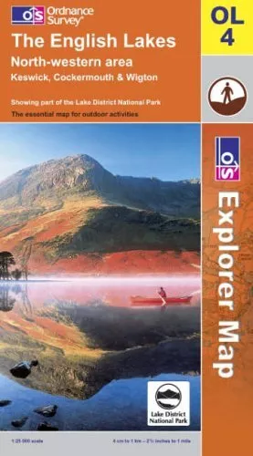 The English Lakes: North Western Area (E... by Ordnance Survey Sheet map, folded