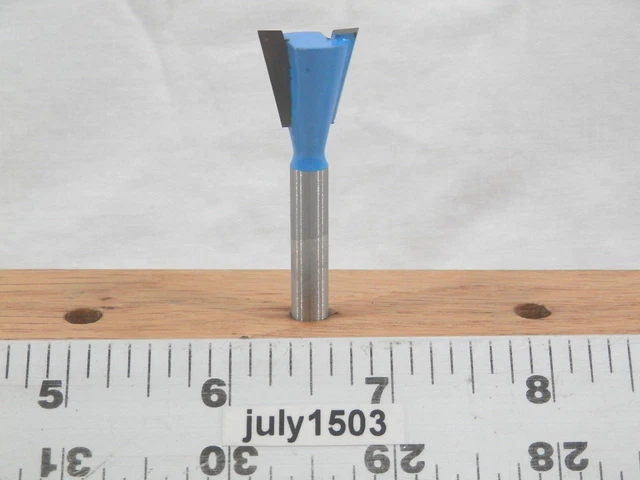 (1) NEW  5/8" D 14° Dovetail Bit Carbide Tipped Router Bit Drawer Box Jig w2