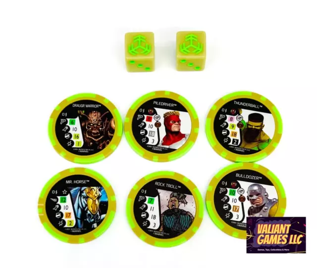 Marvel Heroclix Avengers War of the Realms Dice and Token Set