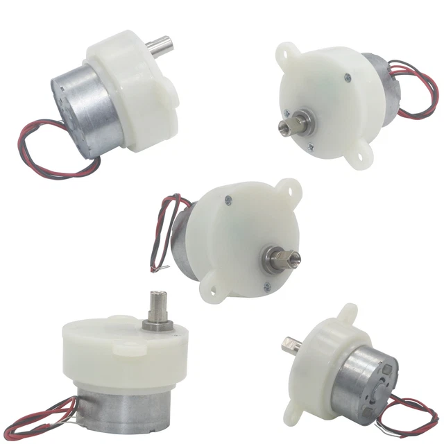 DC 6V Micro Motor 5RPM 100RPM Gear Motor Gearbox Plastic JS-30 DIY