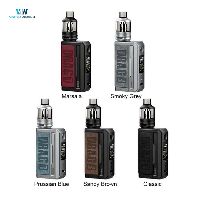 VOOPOO DRAG 3 Kit Vape Mod 177W Box Mod Pod E Cig and TPP DM Coils Drag