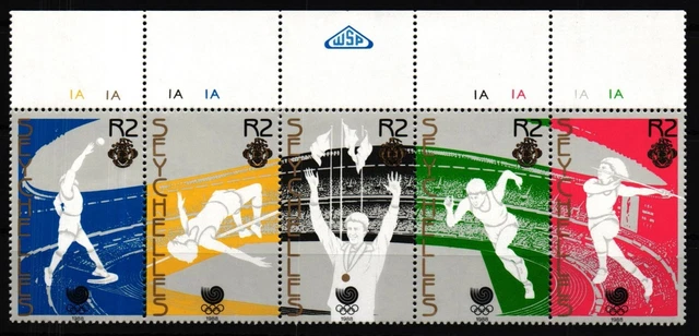 Seychellen 666-670 postfrisch Fünferstreifen #GF037