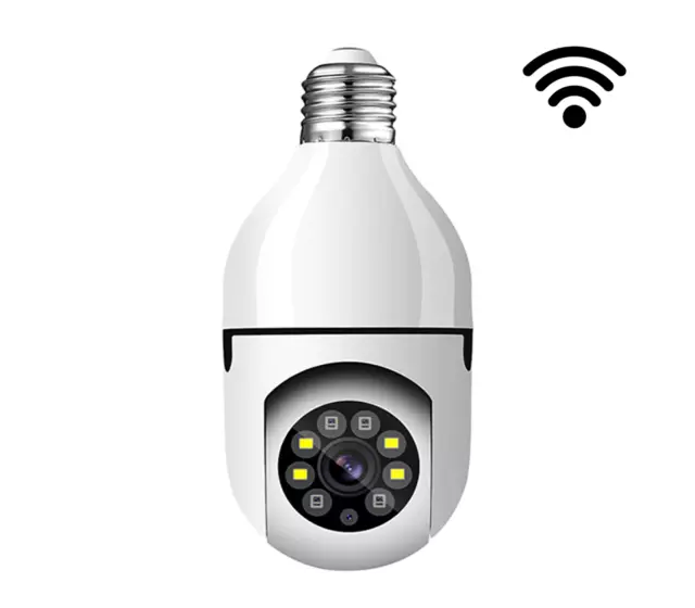 TELECAMERA IP LAMPADINA DA INTERNO 360° WiFi E27 VIDEOSORVEGLIANZA  JT8177