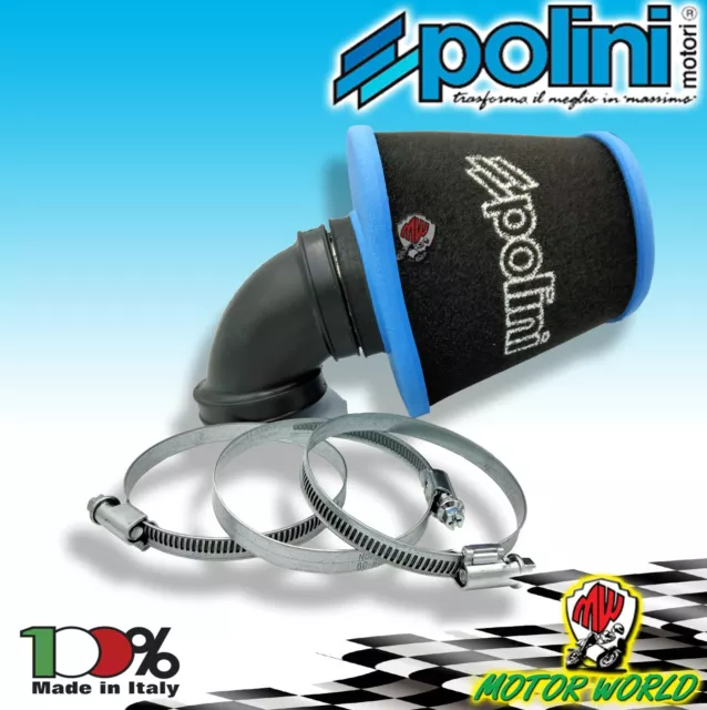 203.0159 FILTRO ARIA AIR BOX POLINI EVOLUTION PER CARBURATORI PWK ø24 26 28 30