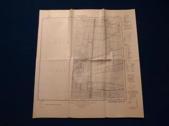 Landkarte Meßtischblatt 3208 Hebelermeer, Fehndorf, Segberg, Krs. Meppem, 1945