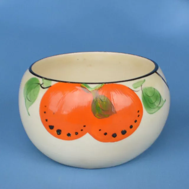 Art Deco Wilkinson Honey Glaze Bowl “Oranges” Design by Dolly Cliff