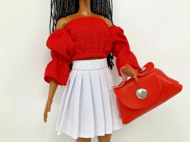 Barbie Doll Clothes Casual Lounge Sports Outfit Top shorts jogging bottoms hat