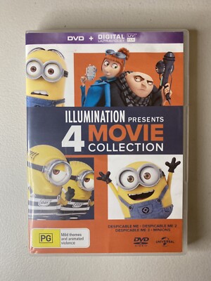 DESPICABLE ME 4 Movie Collection 1 2 3 + Minions DVD Digital