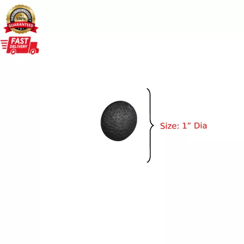 Matte Black Finish Round Clavos 1” Aluminum Hammered design Decorative Nails
